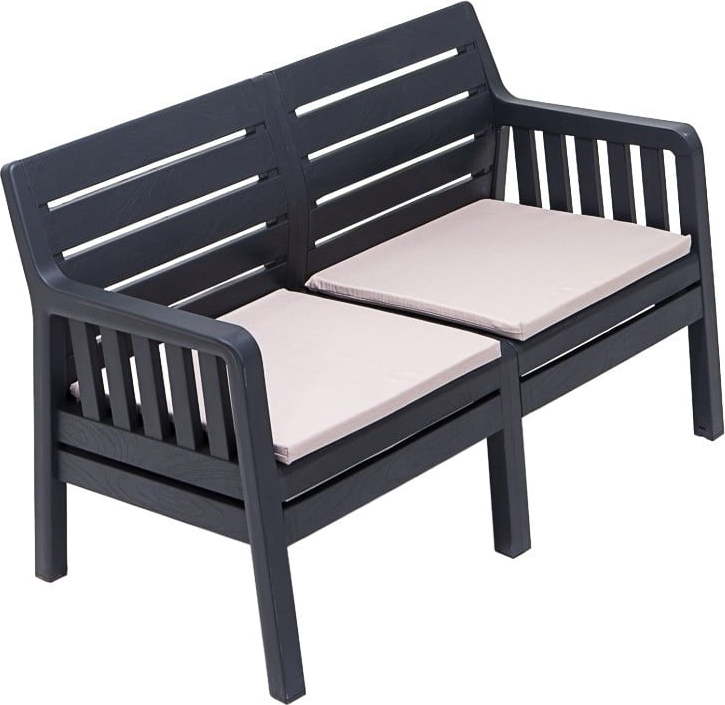 Antracitová zahradní pohovka Lara – Floriane Garden FLORIANE GARDEN