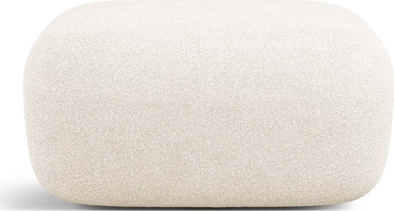 Béžová podnožka z textilie bouclé Jenny – Micadoni Home Micadoni