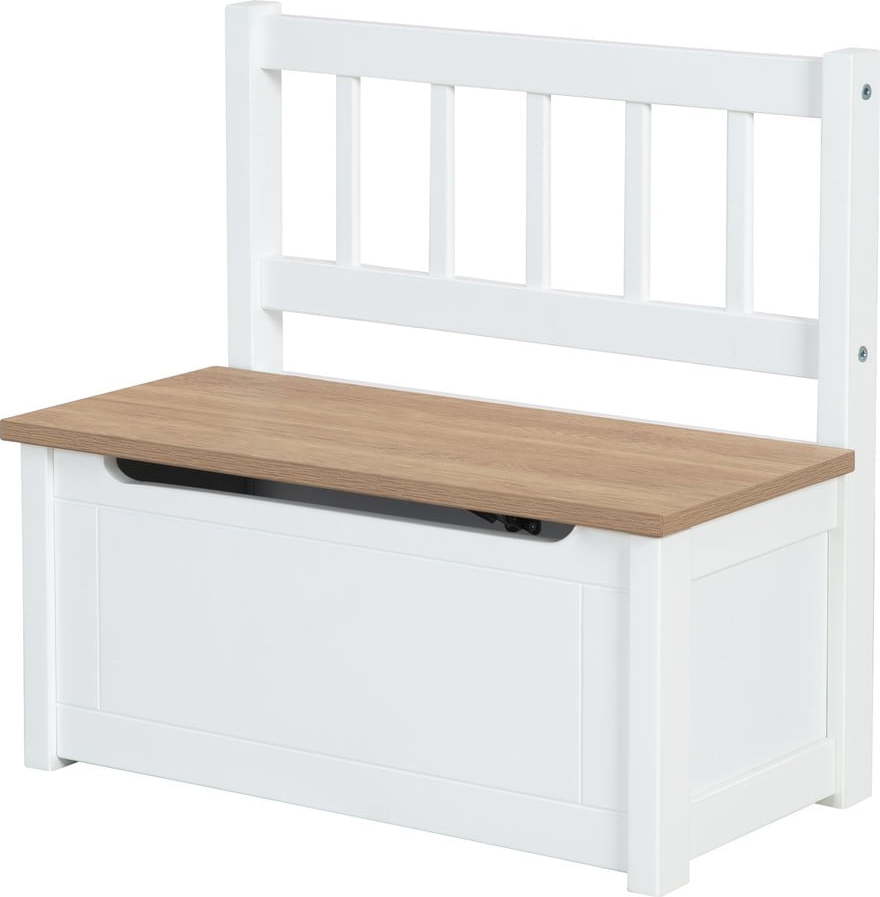 Bílá dětská lavice Woody – Roba Roba