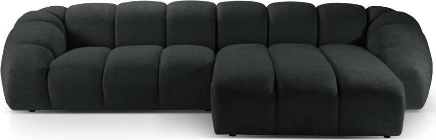 Černá rohová pohovka (pravý roh) Diana – Micadoni Micadoni