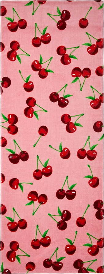 Růžová bavlněná plážová osuška 78x200 cm Cherries – Catherine Lansfield Catherine Lansfield