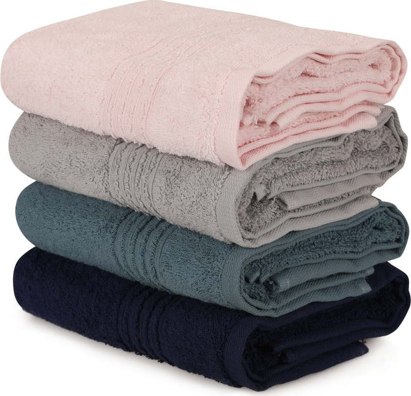 Froté bavlněné ručníky v sadě 4 ks 50x90 cm Asorti – Foutastic Foutastic