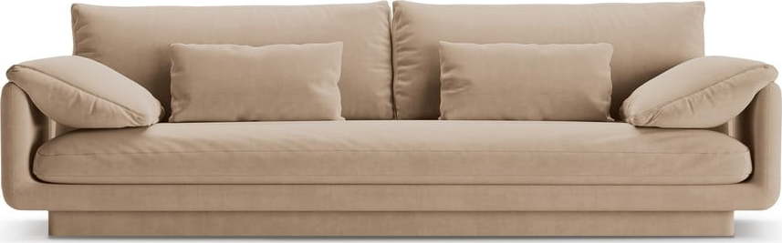 Béžová sametová pohovka 250 cm Torino – Micadoni Micadoni