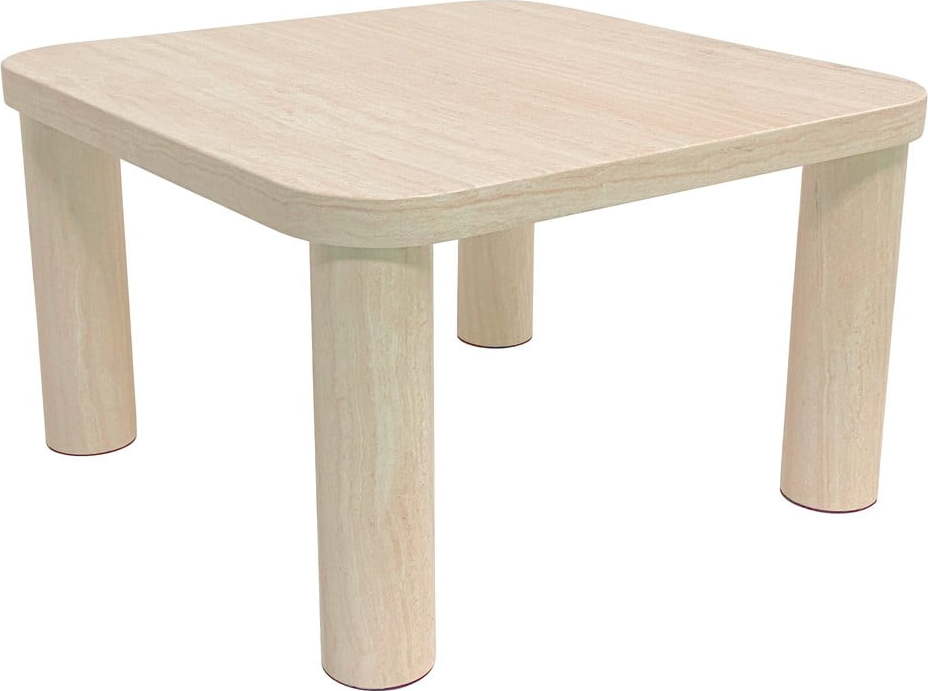 Béžový konferenční stolek v dekoru mramoru 60x60 cm Solano – Actona Actona