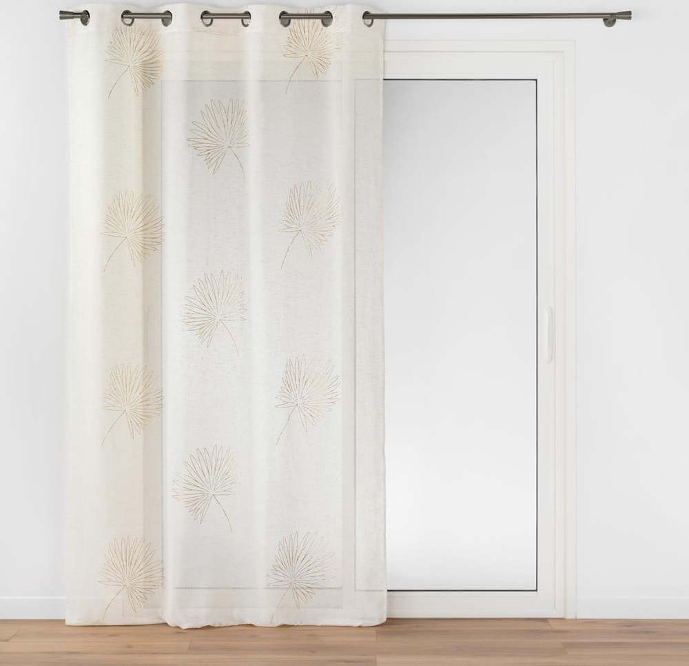 Krémová záclona 140x280 cm Lotus – douceur d'intérieur Douceur d intérieur