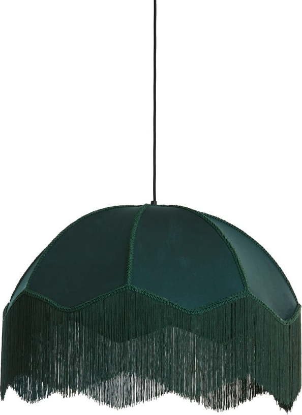 Závěsné svítidlo v petrolejové barvě s textilním stínidlem ø 60 cm Malacia – Light & Living Light & Living