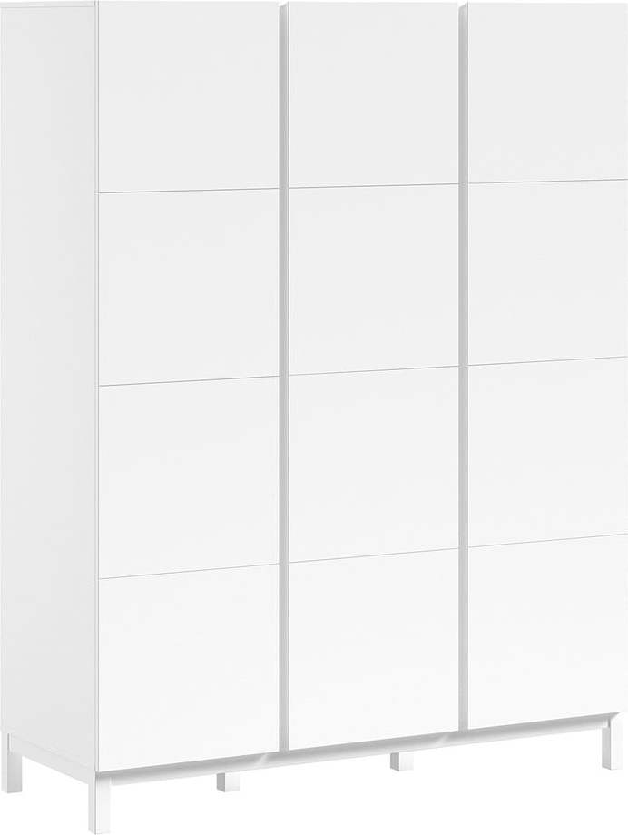 Bílá dětská šatní skříň 149x196x58 cm Eva – Vipack Vipack