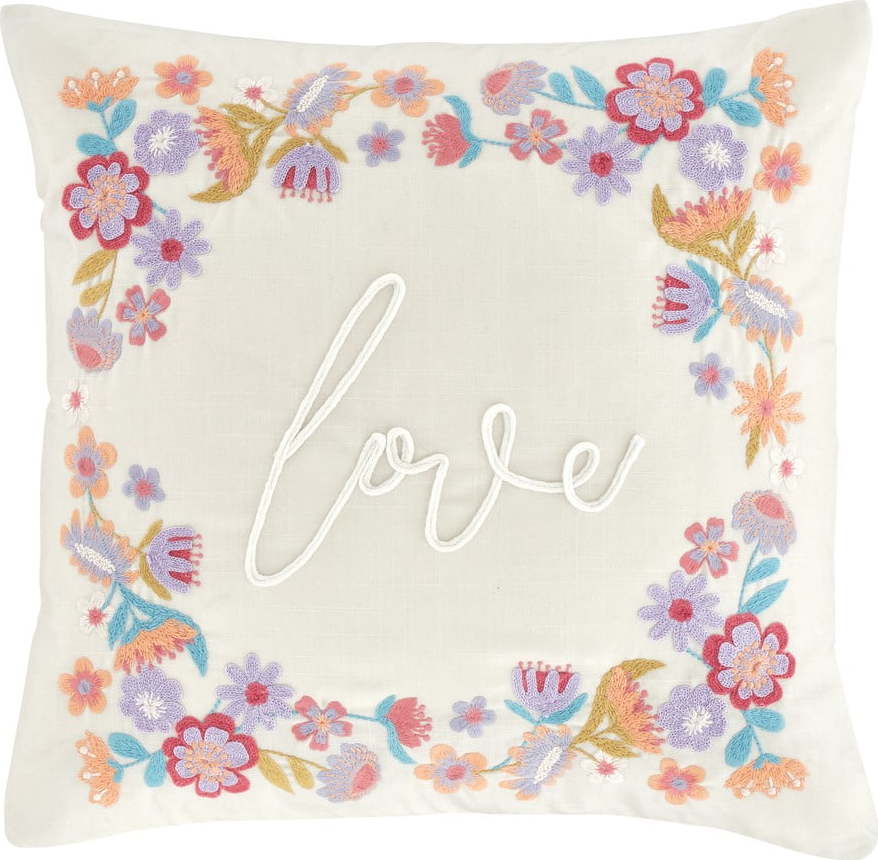 Dekorační polštář s příměsí lnu 45x45 cm Love – Catherine Lansfield Catherine Lansfield
