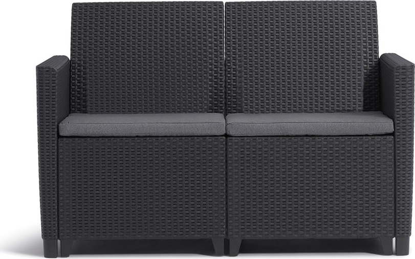 Antracitová zahradní pohovka z umělého ratanu Marie – Keter Keter