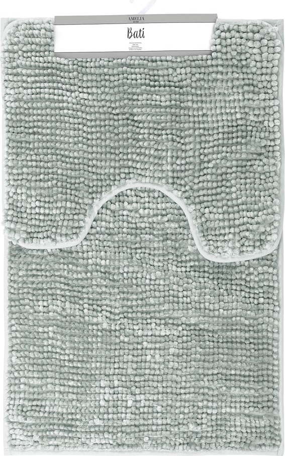 Sada 2 šedých koupelnových předložek AmeliaHome Bati Restilo