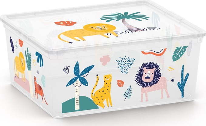 Bílý plastový dětský úložný box 40x34x17 cm C Box Style – KIS KIS