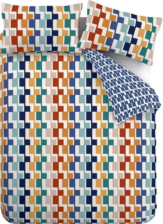 Povlečení na dvoulůžko 200x200 cm Bryson Geo – Catherine Lansfield Catherine Lansfield