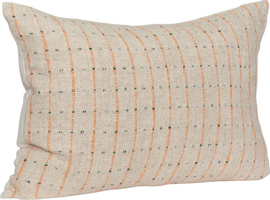Dekorační polštář s příměsí lnu 40x60 cm Rhythmic – Hübsch Hübsch