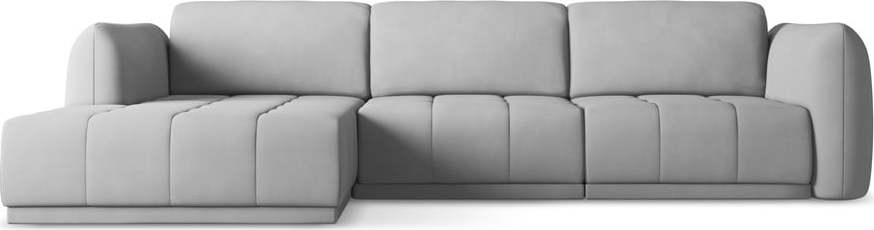 Světle šedá rohová pohovka (levý roh) Hoku – Makamii Makamii