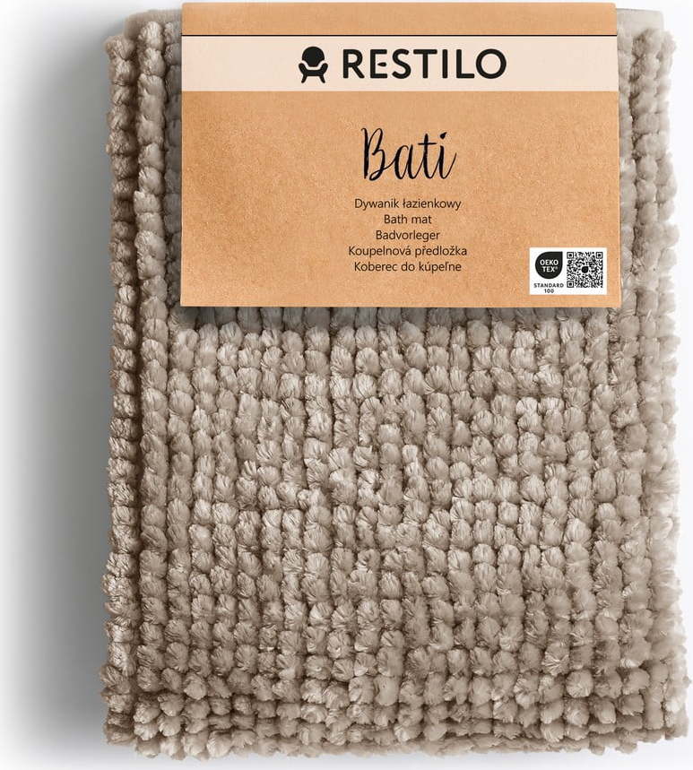 Béžová koupelnová předložka 70x120 cm Bati – Restilo Restilo