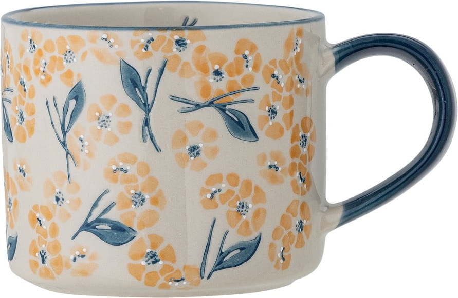 Modrý/béžový hrnek z kameniny 400 ml Myah – Bloomingville Bloomingville