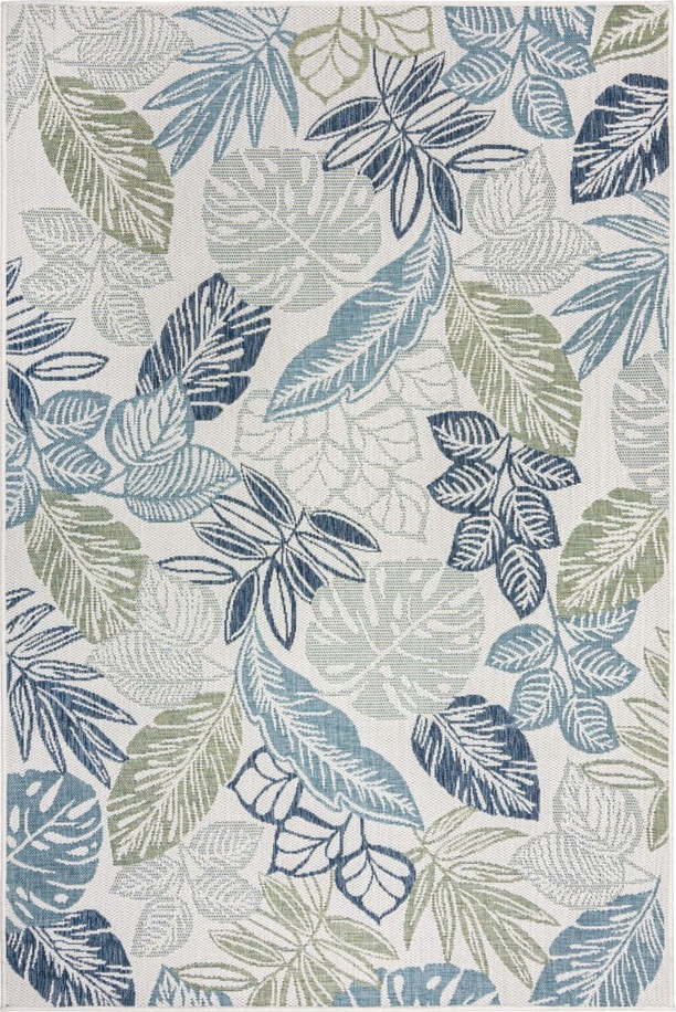 Zeleno-modrý vnitřní a venkovní koberec 160x230 cm Bella Leaf – Flair Rugs Flair Rugs