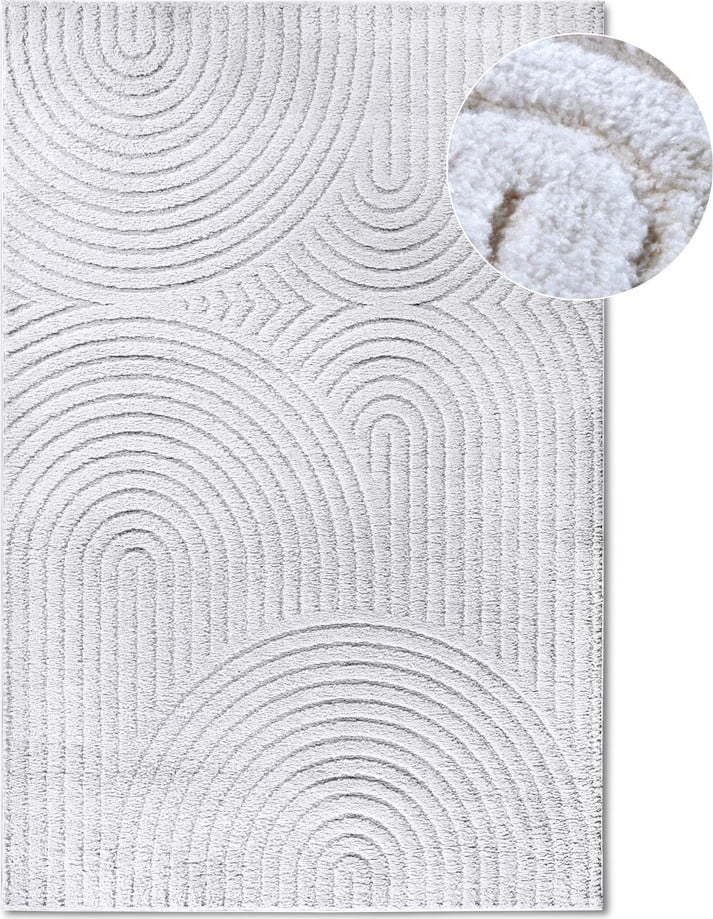 Bílý koberec 120x170 cm Panglao New York White – Elle Decoration Elle Decoration