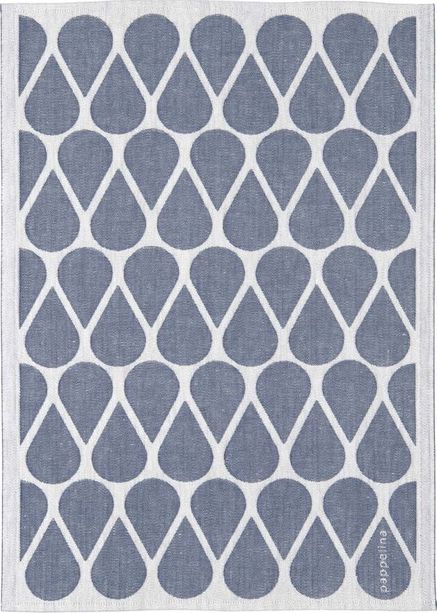 Utěrka s příměsí lnu 46x66 cm Otis Blue – Pappelina Pappelina