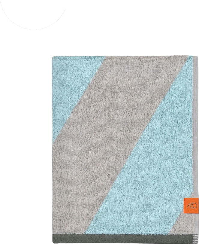 Froté ručníky z bio bavlny v mentolové barvě v sadě 2 ks 40x55 cm Diagonal – Mette Ditmer Denmark Mette Ditmer Denmark