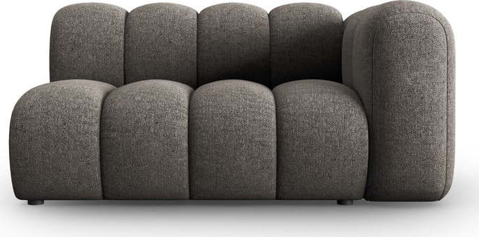 Tmavě šedý modul pohovky (pravý roh) Lupine – Micadoni Home Micadoni