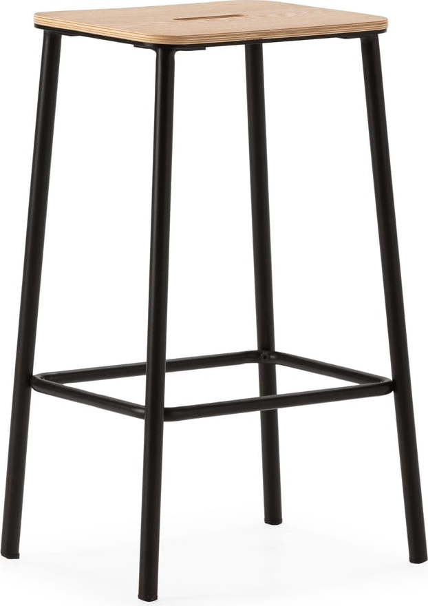 Černé barové židle v sadě 2 ks (výška sedáku 65 cm) Abba – Marckeric Marckeric