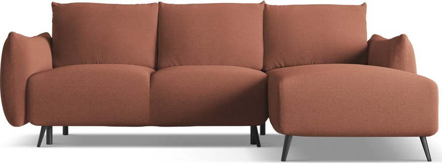 Růžová rohová pohovka (pravý roh) Malie – Makamii Makamii