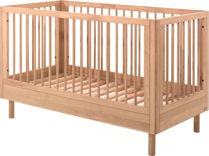 Postýlka z dubového dřeva 70x140 cm v přírodní barvě Forrest – Vipack Vipack