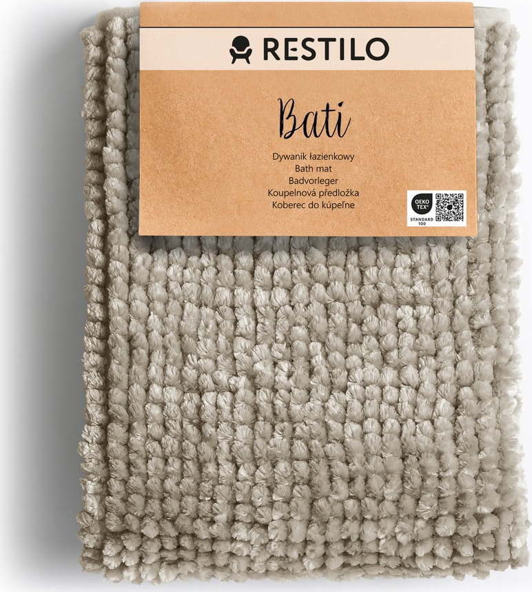 Béžová koupelnová předložka 70x120 cm Bati – Restilo Restilo