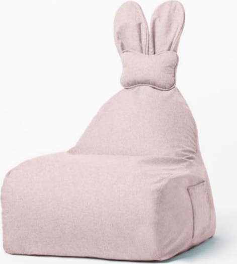 Světle růžový dětský sedací vak Funny Bunny – The Brooklyn Kids The Brooklyn Kids