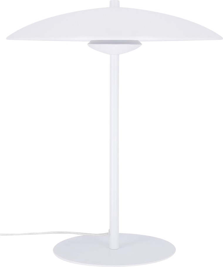 Bílá LED stolní lampa s kovovým stínidlem (výška 41 cm) Lund – Candellux Lighting Candellux Lighting
