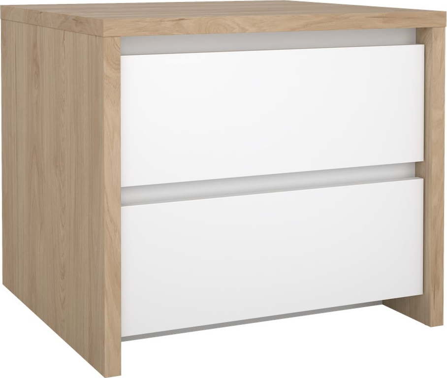 Bílý/v přírodní barvě noční stolek Next – Tvilum Tvilum