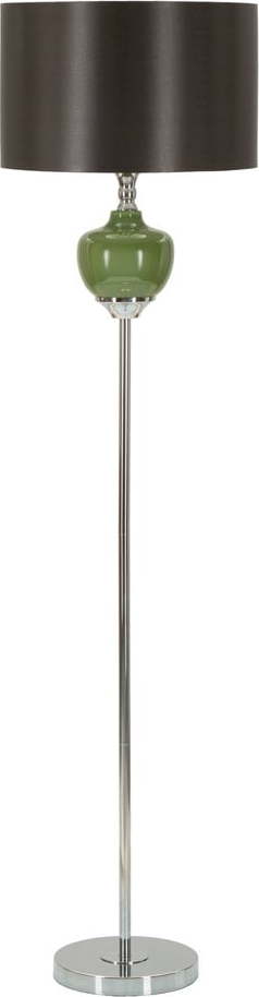 Zeleno-šedá stojací lampa s textilním stínidlem (výška 160 cm) Eva – Mauro Ferretti Mauro Ferretti