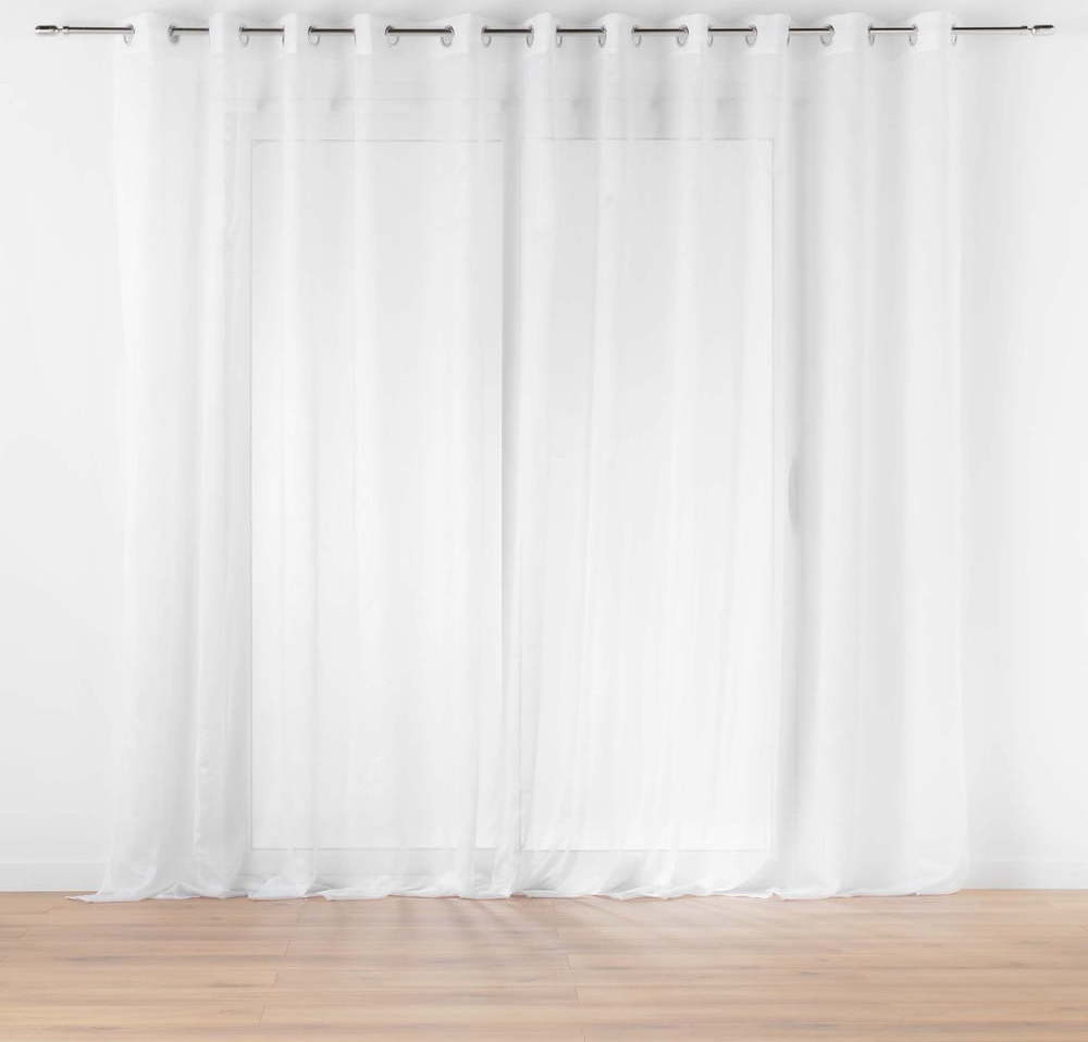 Bílá voálová záclona 400x240 cm Lissea – douceur d'intérieur Douceur d intérieur