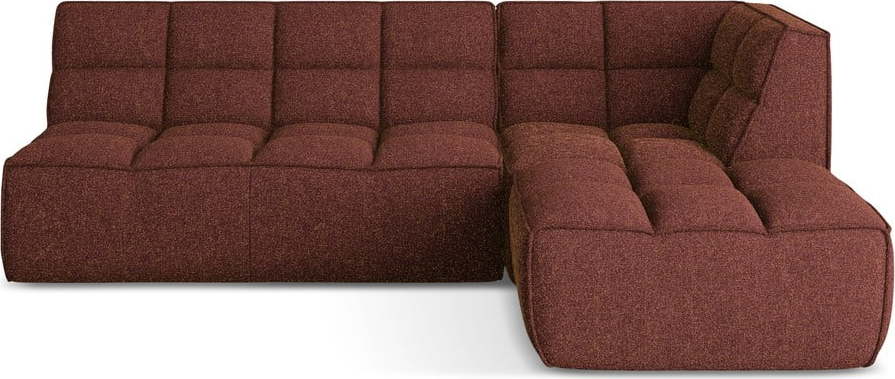 Vínová modulární rohová pohovka (variabilní roh) Kalai – Makamii Makamii