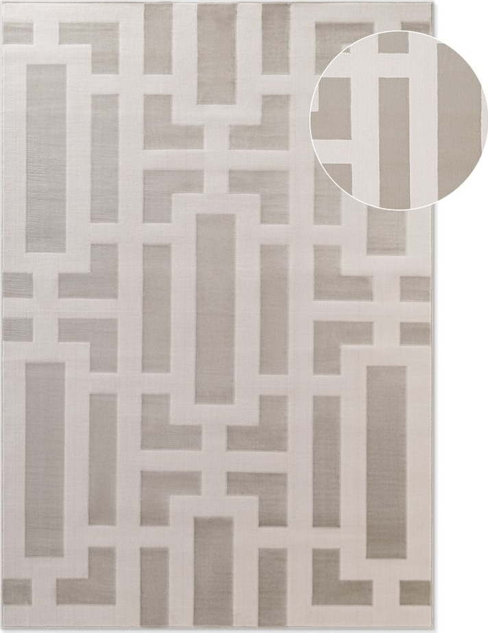 Šedo-krémový koberec 160x235 cm Perles Onyx – Elle Decoration Elle Decoration