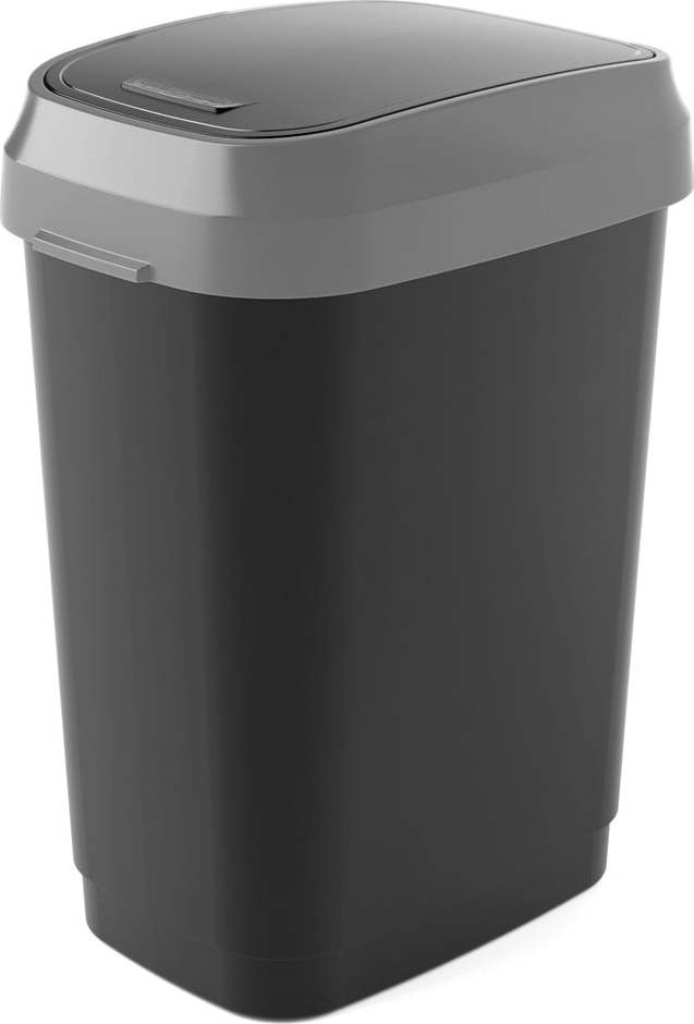 Černý odpadkový koš 25 l Dual Swing Bin M – KIS KIS
