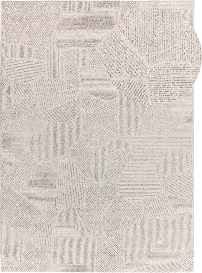 Koberec ve světle šedé a krémové barvě 133x190 cm Porto – Universal Universal