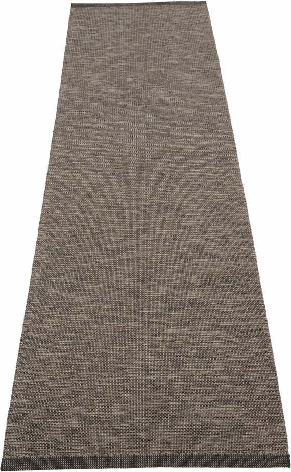 Tmavě hnědý vnitřní a venkovní běhoun 70x300 cm Sam Black Walnut – Pappelina Pappelina