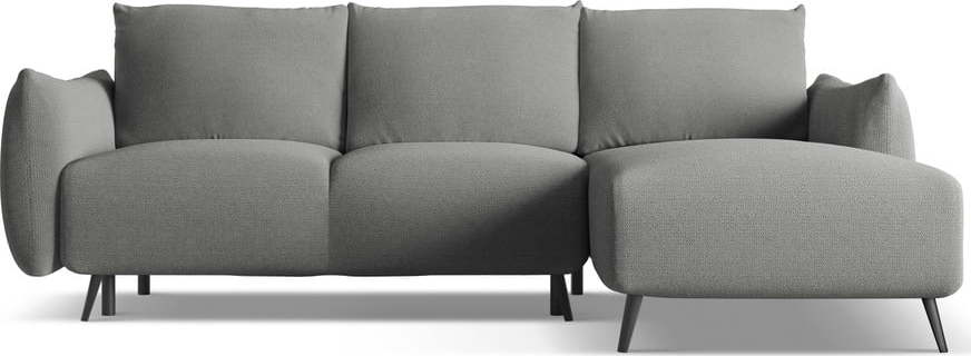 Světle šedá rohová pohovka (pravý roh) Malie – Makamii Makamii