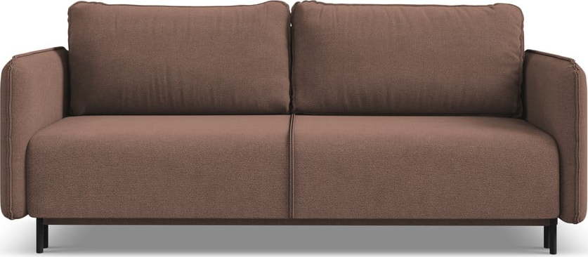 Růžová rozkládací/s úložným prostorem pohovka 226 cm Luana – Makamii Makamii