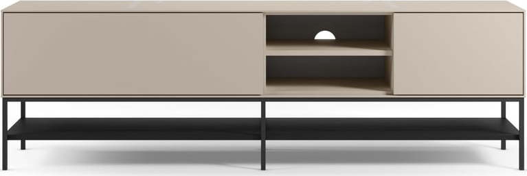 Krémový TV stolek 180x55x35 cm Amira – Marckeric Marckeric