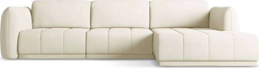 Bílá rohová pohovka (pravý roh) Hoku – Makamii Makamii