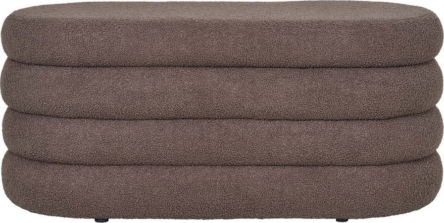 Hnědá lavice z textilie bouclé Dartford – House Nordic House Nordic