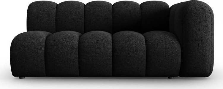 Černoantracitový modul pohovky (pravý roh) Lupine – Micadoni Home Micadoni