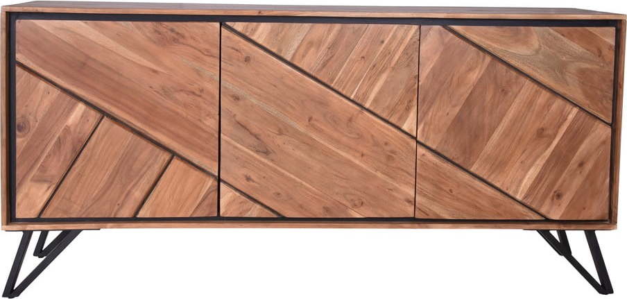 Komoda z masivu akácie v přírodní barvě 150x76x40 cm Ambala – Interia Home & Living Interia Home & Living