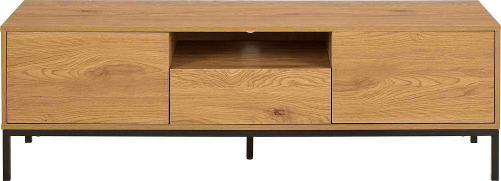 TV stolek v dekoru dubu v přírodní barvě 140x45x40 cm Seaford – Actona Actona