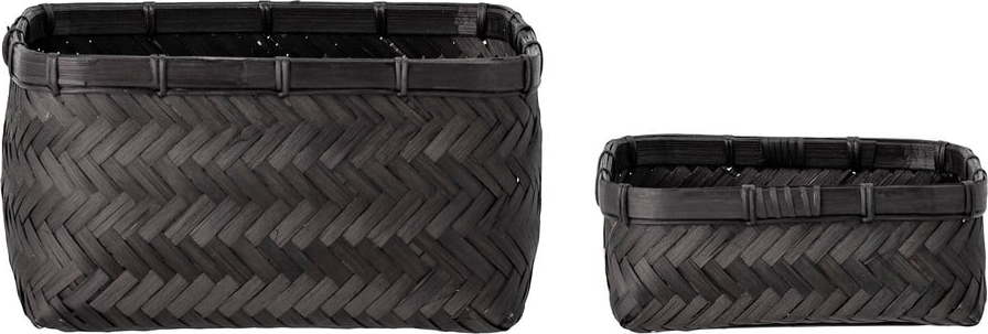 Bambusové košíky v sadě 2 ks 24x24x12 cm Donia – Bloomingville Bloomingville