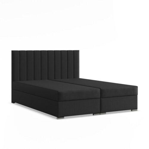 Čalouněná postel AGEN 180x200 cm s pružinovou matrací Černá SG nabytek