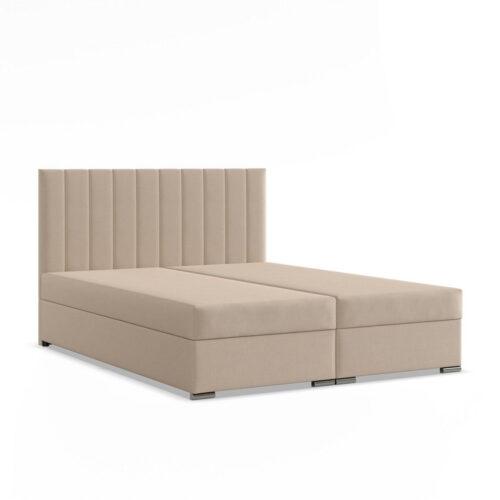 Čalouněná postel AGEN 180x200 cm s pružinovou matrací Krémová SG nabytek